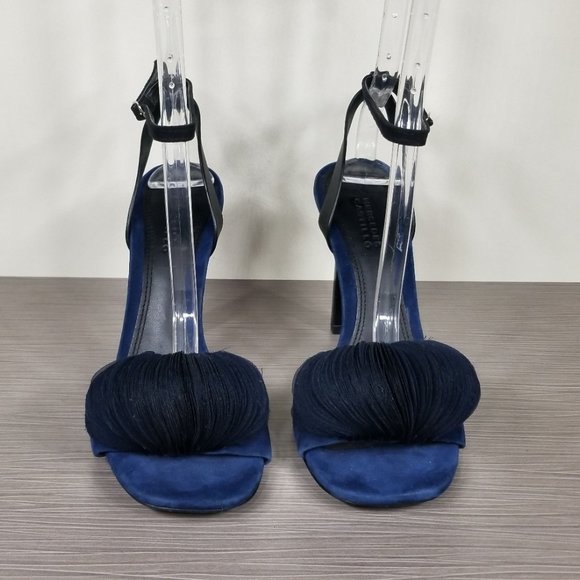 Mercedes Castillo Olenna Sandals, Navy Suede, Womens Size 8 / 38 - Picture 2 of 12